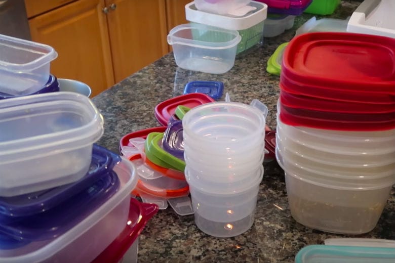 plastic containers